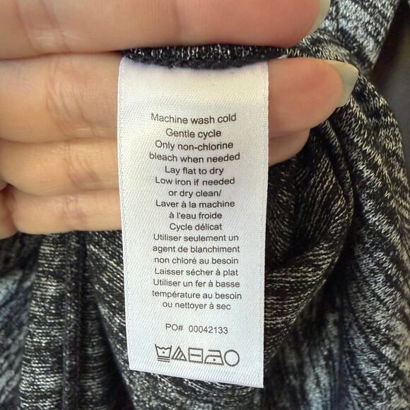 Rag & Bone Hudson Black Marled Long Sleeve Tee Size S - Picture 6 of 6